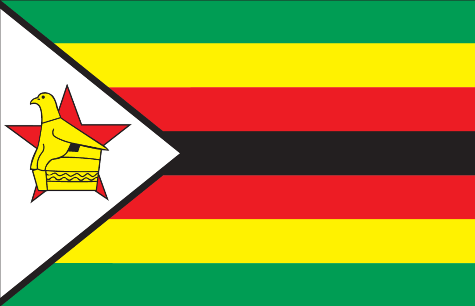 Omdat suiker Daarom Vlag Zimbabwe | Holland Vlaggen